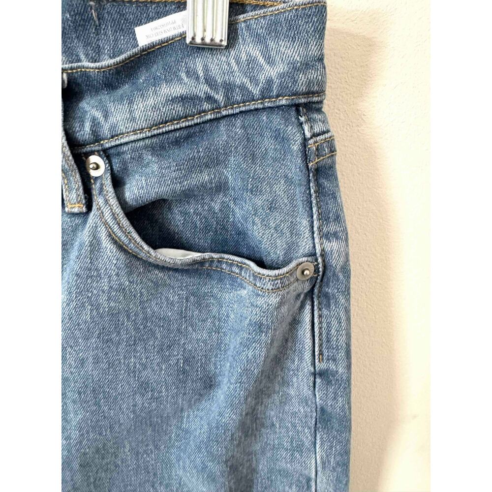 Everlane Original High Rise Cheeky Organic Cotton Denim Jeans Blue Wash Size 26 - Picture 4 of 9